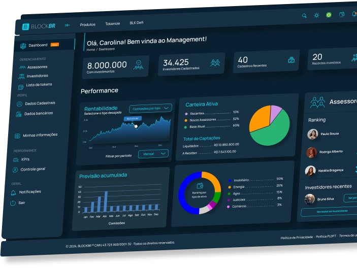 Dashboard BLOCKBR Whitelabel
