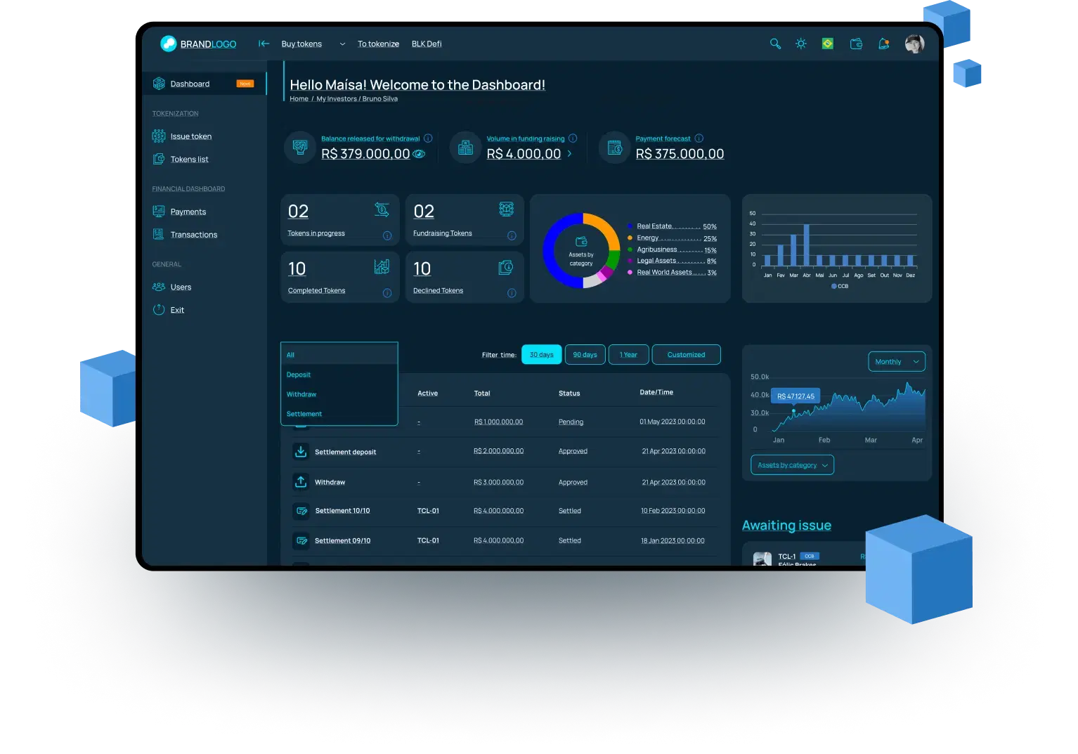 Infraestrutura de tokenização BLOCKBR - BBR Station