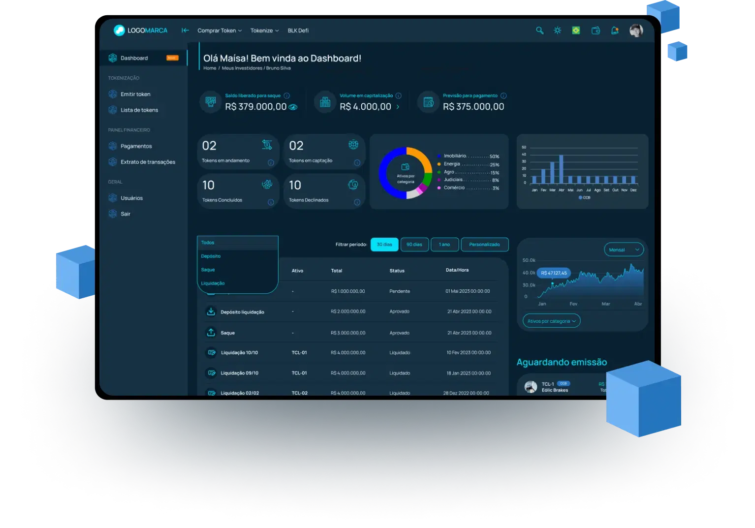 Infraestrutura de tokenização BLOCKBR - BBR Station